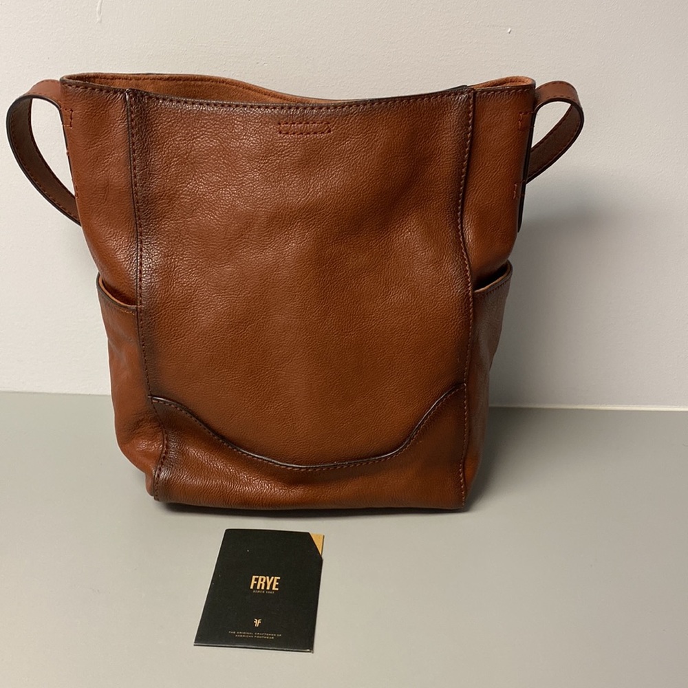 Frye leather side pocket hobo